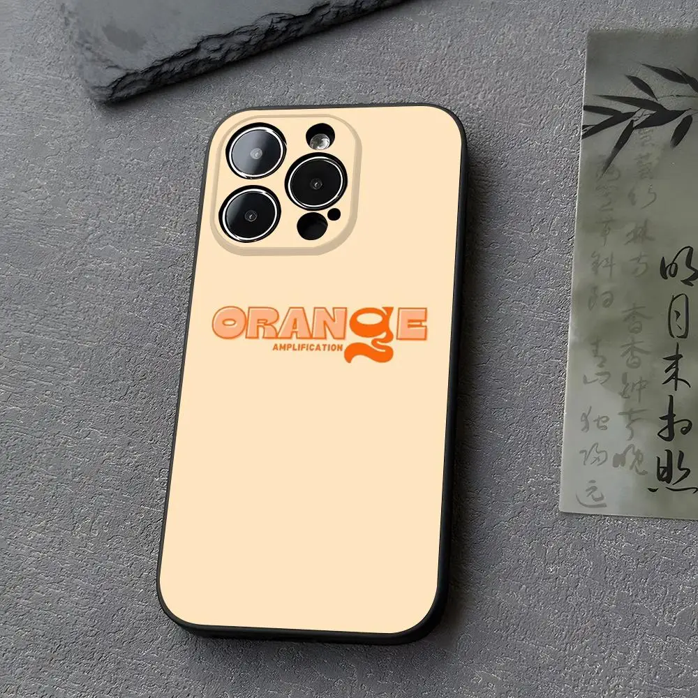 Orange Guitar Amp Phone Case for iphone 14 13 11 15ProMax 16 12 Pro Xs Max Mini Xr X 7 8 Plus Funda Covers