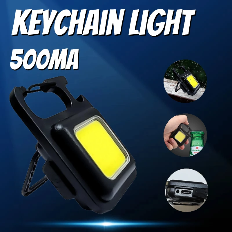 

Camping Mini Keychain Light Multifunctional Portable Flashlight Outdoor Portable Flashlight Charging Outdoor Emergency Light