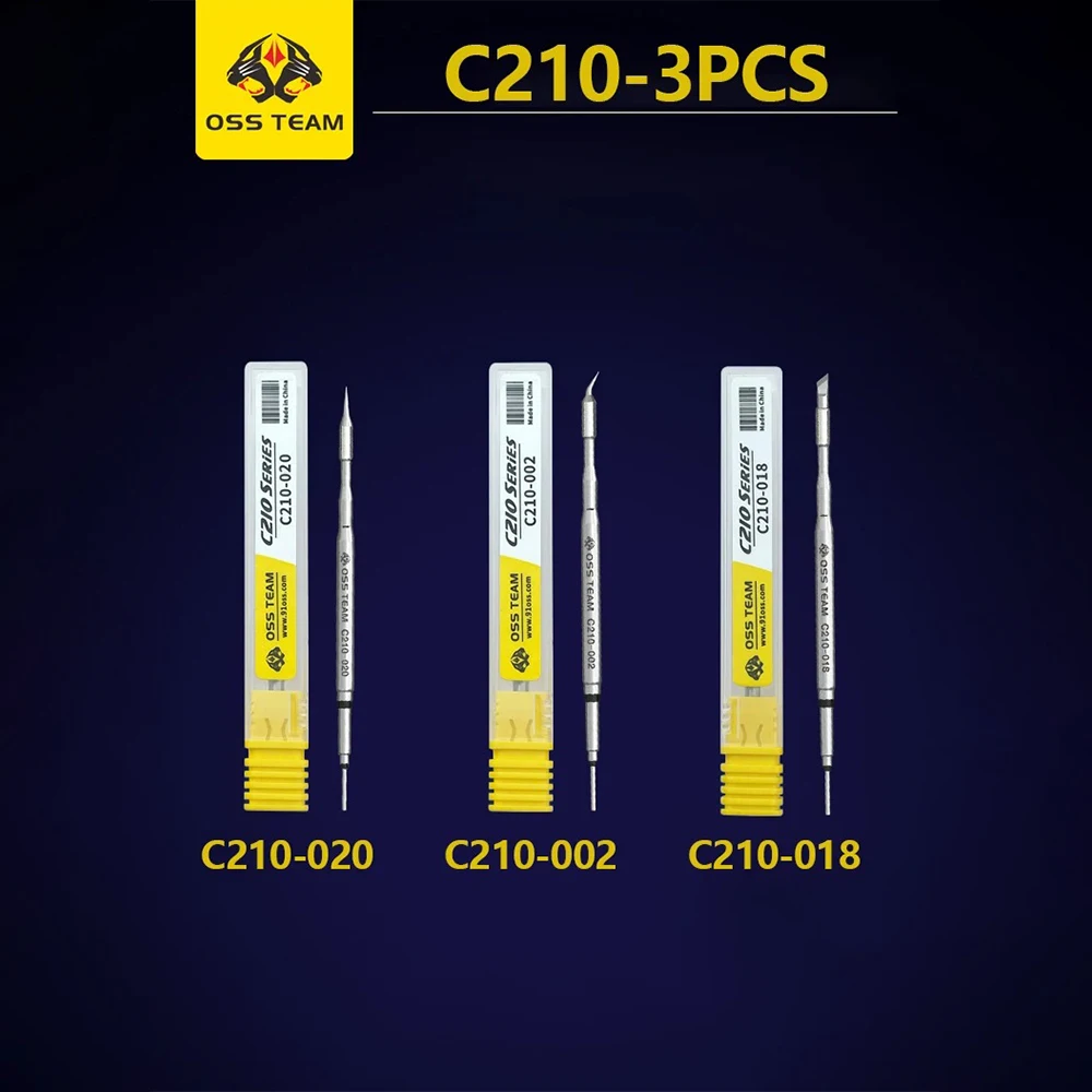 

OSS C210 набор паяльных жал 3 шт. для паяльной станции JBC210