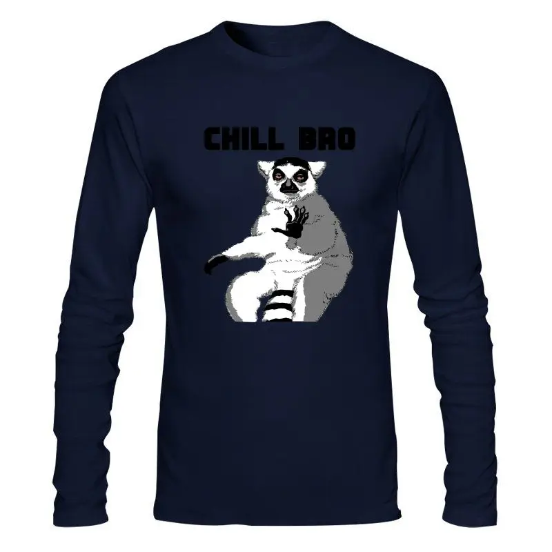Мужская одежда New Chill Bro Lemur футболка унисекс взрослые хлопковые размеры