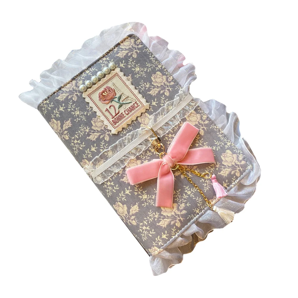 

Notepad Creative Notepad Lace Edges Notepad Loose-leaf Notebook DIY Scrapbook for Students Gift Decor