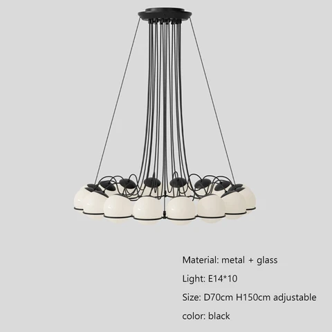 Подвесной светильник, из стекла, в нордическом минималистском стиле