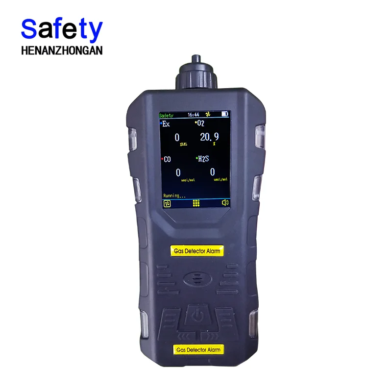 

Atex 4 gases detector atex co o2 h2 o2 gas detector