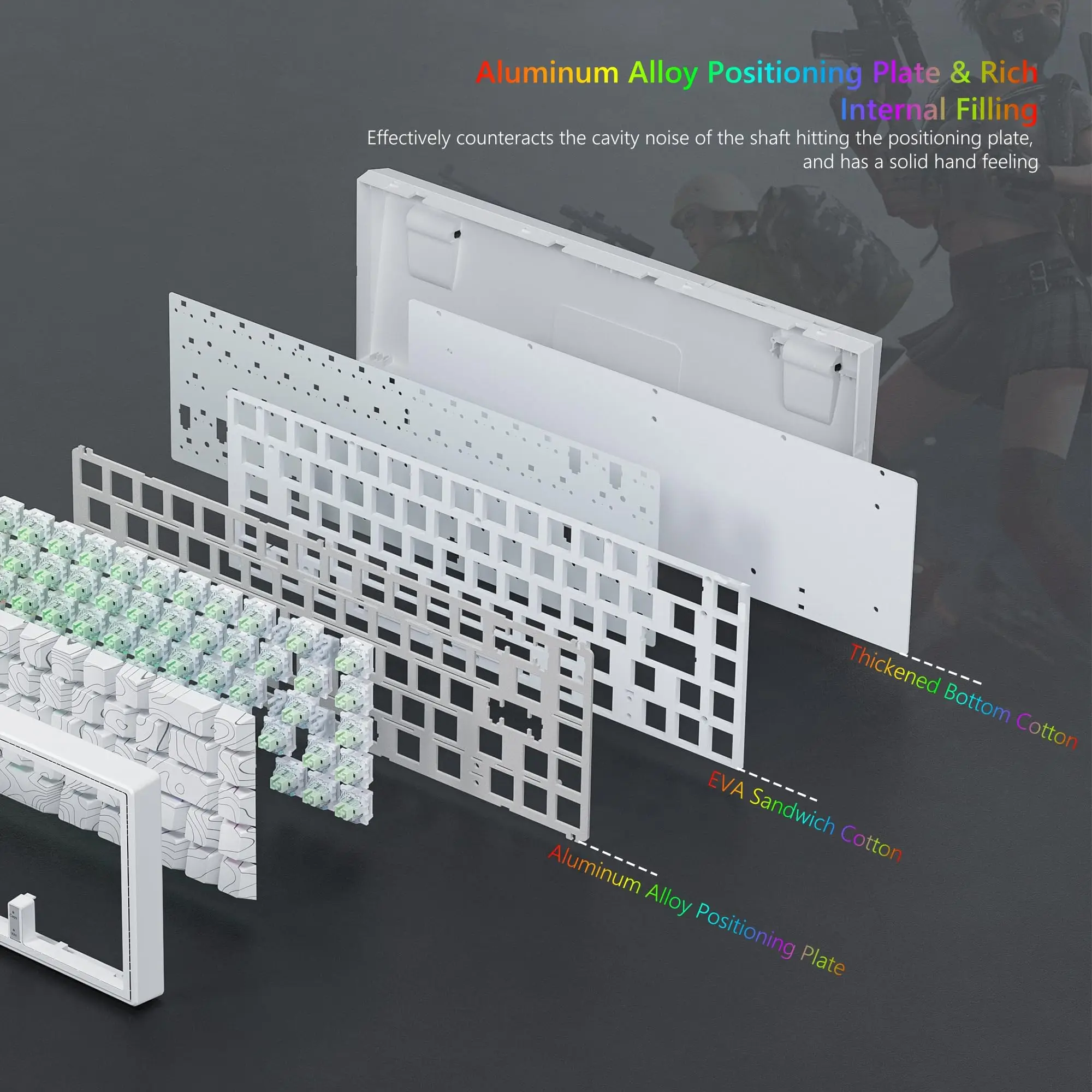 Womier M68 HE V2 магнитный переключатель с быстрым триггером 60% игровая клавиатура
