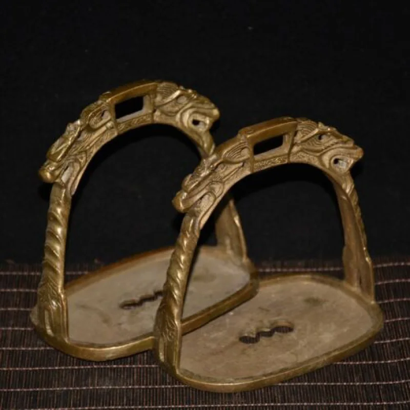 

Early Collection Red Copper Double-Headed Horseshoe Ornaments