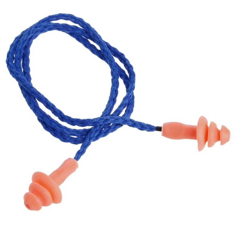 

Flexible Ear Plugs with Rope for Sleeping Noise Reduction Comforty Silicone Blocking Earplugs for Sleep Snoring Concert