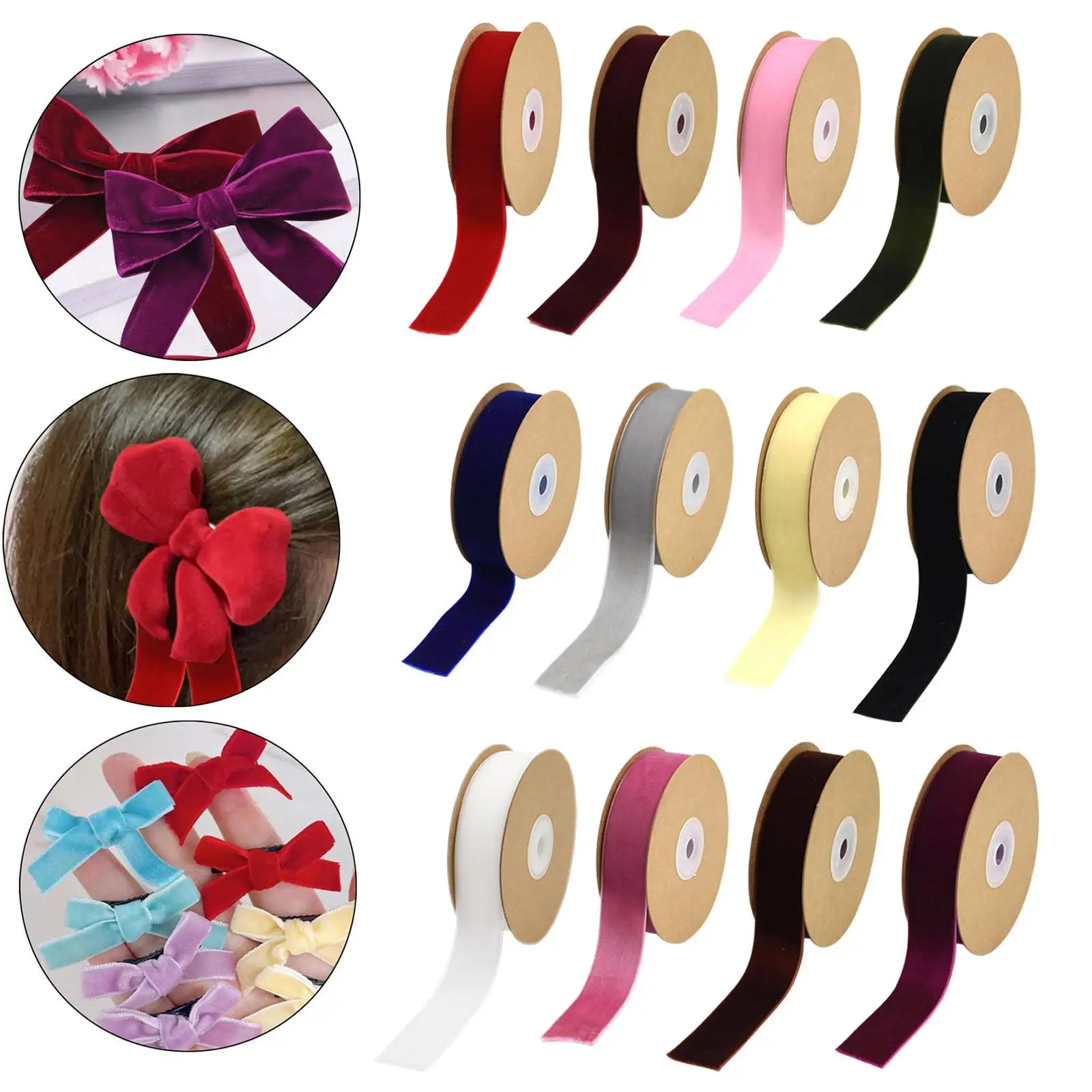 Бархатная лента модная многофункциональная для флориста сделай сам упаковки