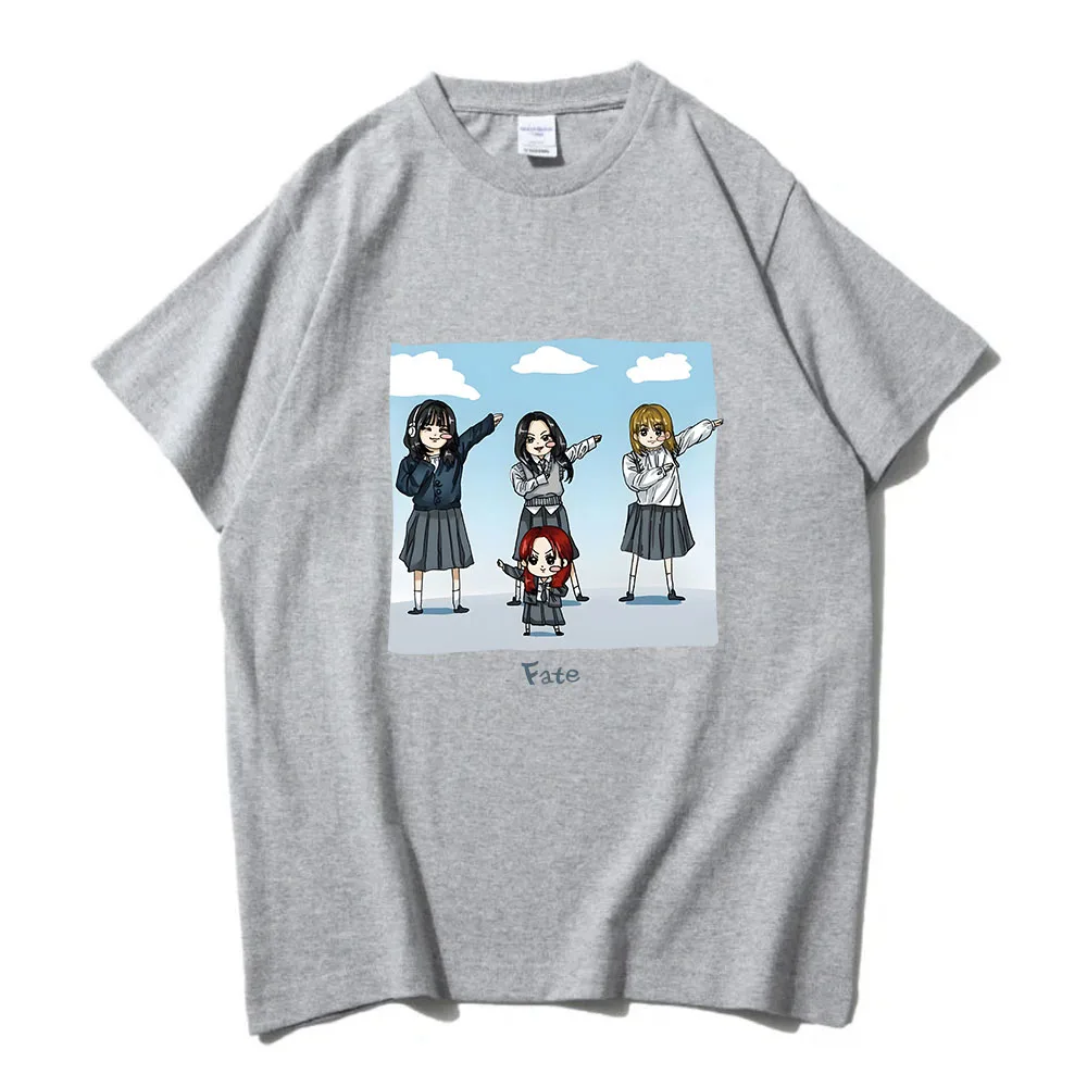 Футболки GIDLE Fate New Song Kawaii футболка с мультяшным графическим принтом хлопковые