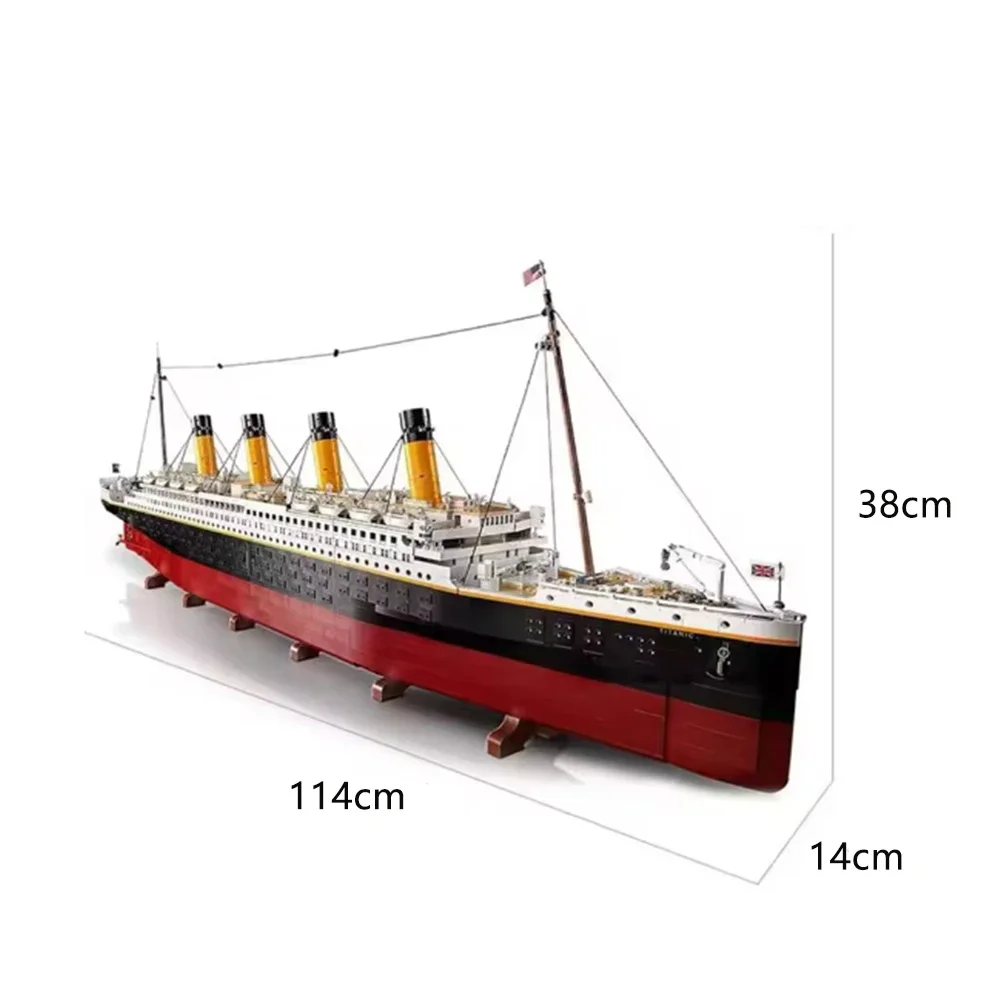 В НАЛИЧИИ 9090 шт. Титановый совместимый 10294 Титаник большой круизный корабль