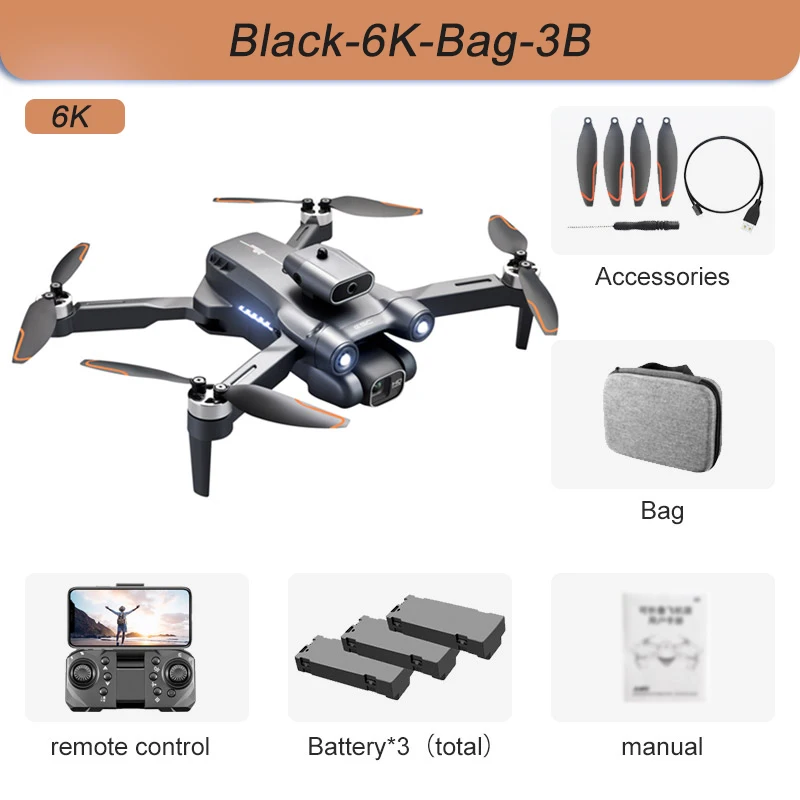 1.2km Profesional Plane Camera Aerial Brushless Quadcopter Avoidance Photography Obstacle 4k Foldable Mini Drone enlarge