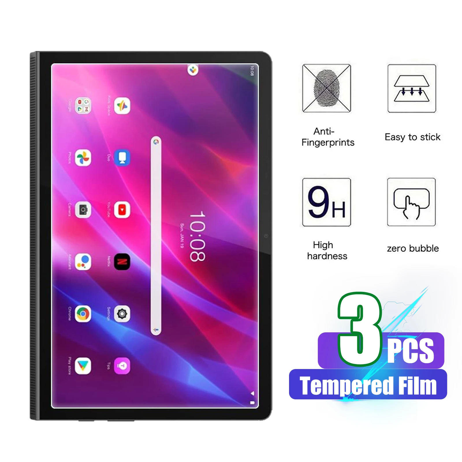 

Screen Protector for Lenovo Yoga Tab 11 Bubble Free Tempered Glass Screen Protector Lenovo Yoga Tab 11 YT-J706F YT-J706