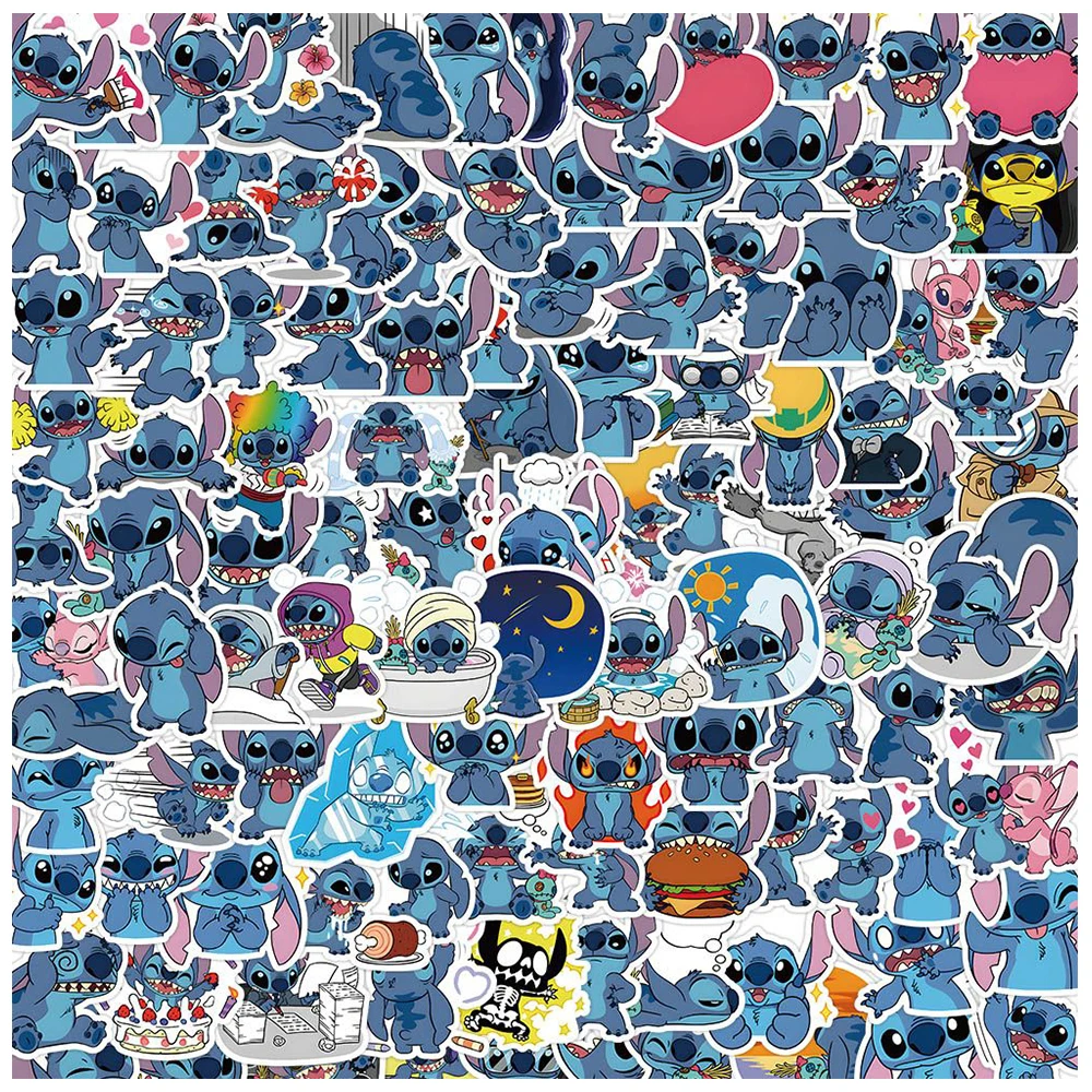 

10/30/50/120pcs Disney Cute Cartoon Stitch Stickers Kids Toys Aesthetic Decals DIY Notebook Laptop Phone Suitcase Kawaii Sticker