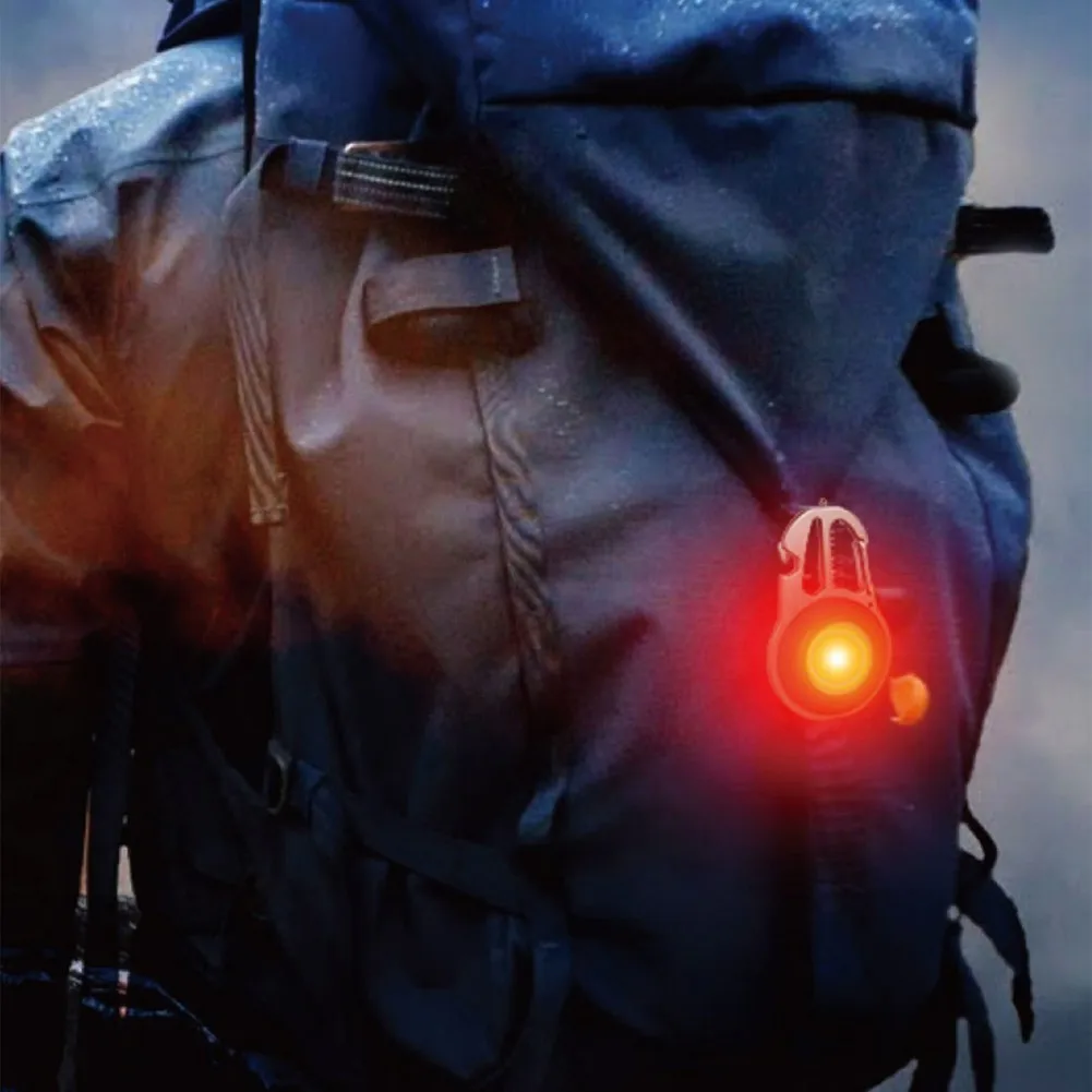 

Outdoor Camping Keychain Flashlights Bottle Opener Emergency Light Multi-Mode Hiking Survival Tool