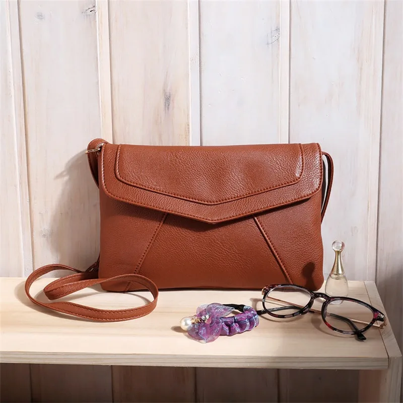 

Leather Vintage envelope handbags hotsale women wedding clutches ladies purse famous designer crossbody shoulder messenger bags