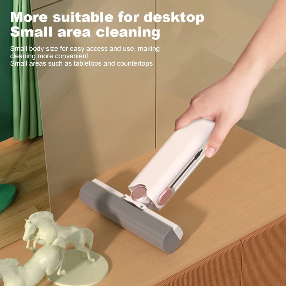 

Hangable Handheld Sponge Mop Wet And Dry Crevice Cleaning Mop For Bedroom