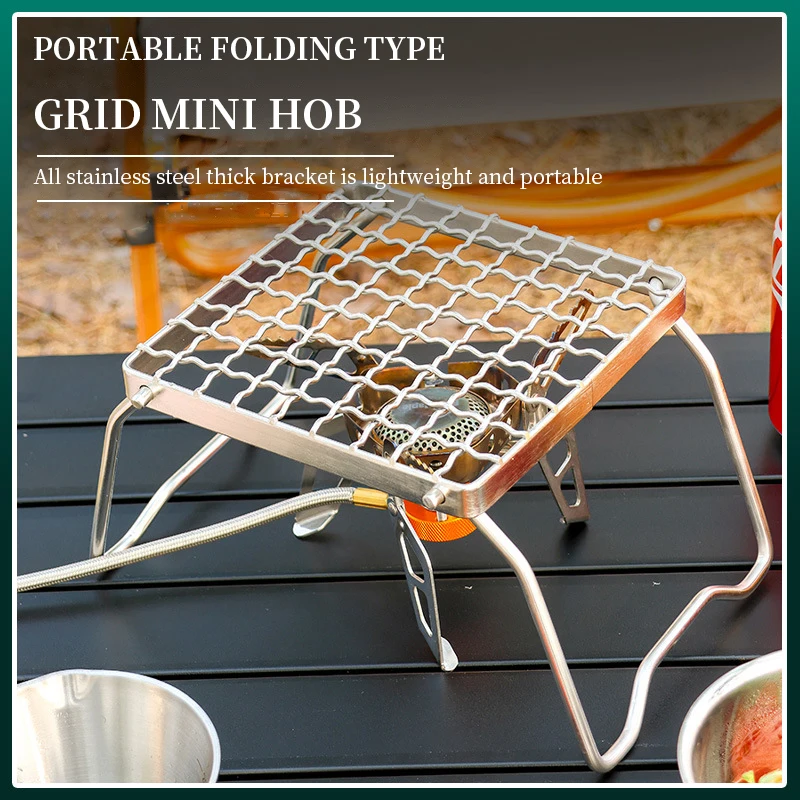 

Outdoor Portable Foldable Stove Stand Rack Camping Pot Bracket Holder Gas Stoves Burner Bracket Travel BBQ Barbecue Accessories