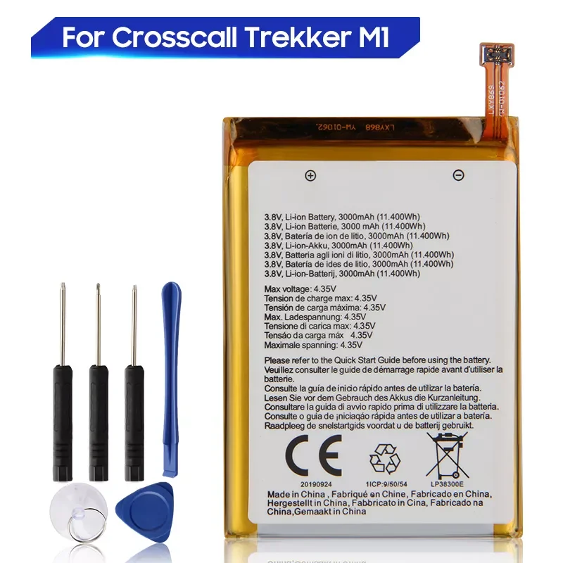 

Replacement Battery For Crosscall Trekker M1 Genuine Phone Battery 3000mAh
