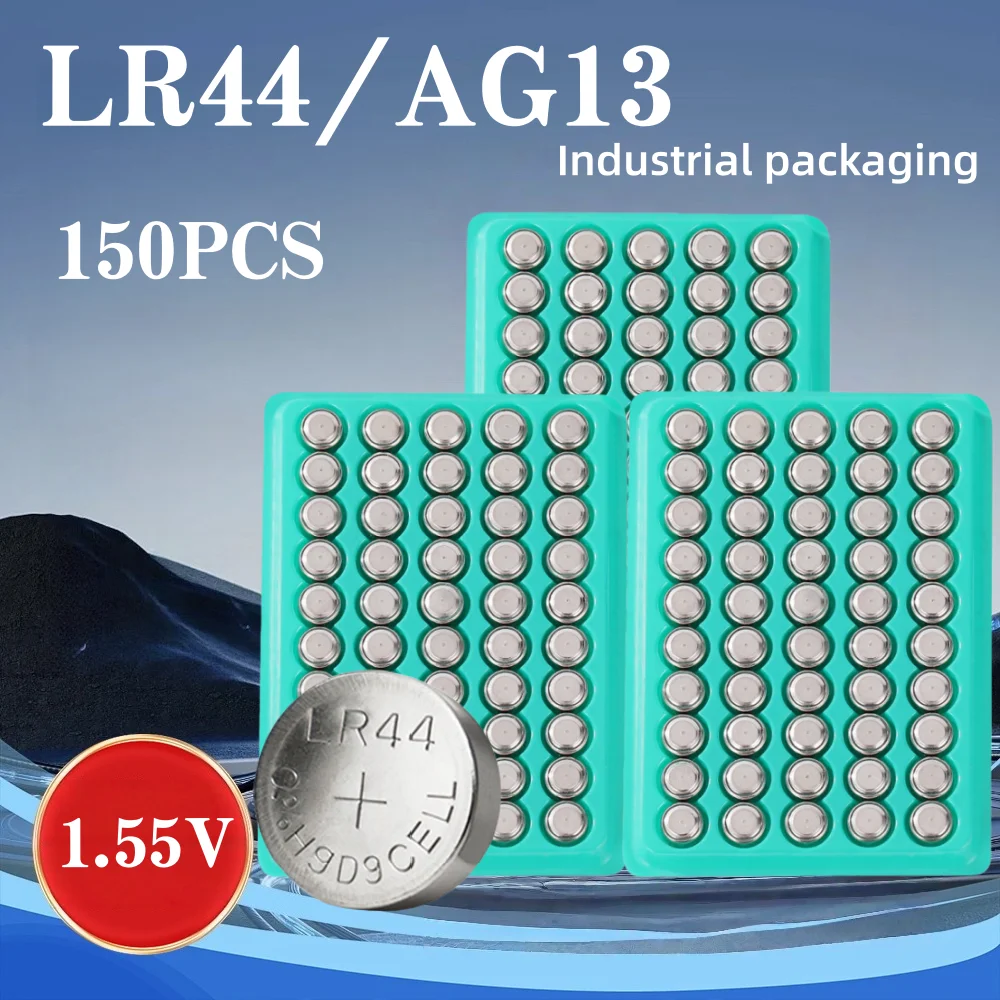 Батарейка AG13 LR44 1.55V щелочная кнопочная (A76, 357A, LR1154, SR1154, SR44) для часов, автомобильных ключей, пультов ДУ, калькуляторов, будильников (art.: 3920db11fd1e7) - 3920db11fd1e7