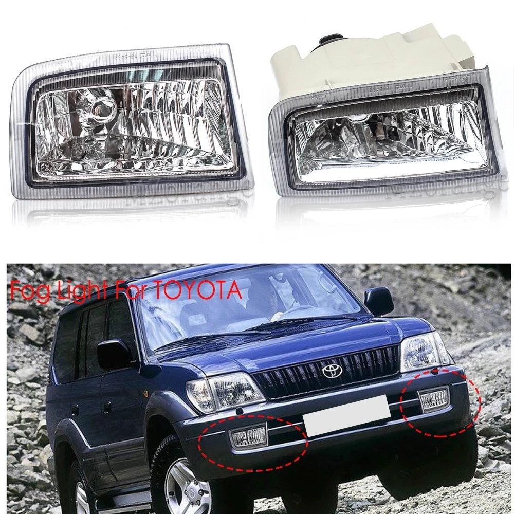 

For Toyota Land Cruiser Prado(J90) Petrol Diesel Facelift 1999 2000 2001 2002 Front Fog Lights Fog Lamps Halogen Bulb Car Lights