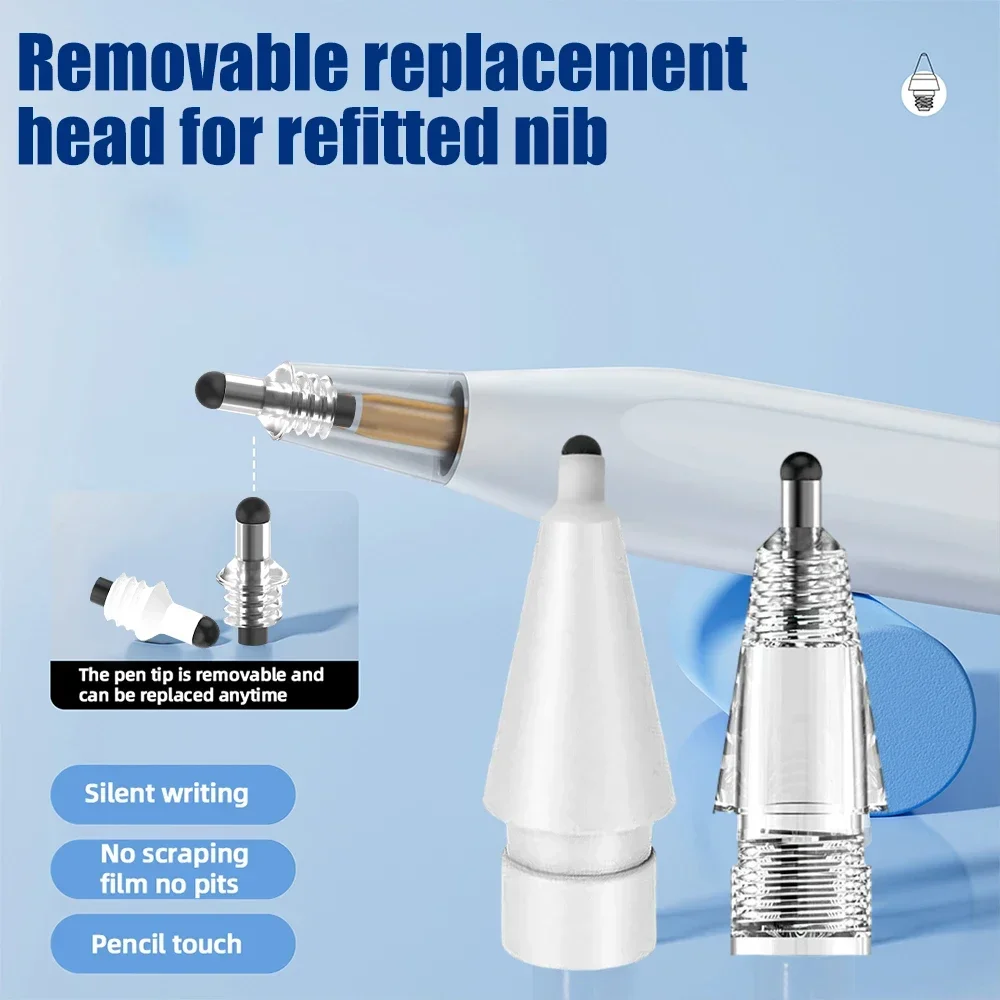 Сменные наконечники для карандашей Apple Pencil 1 2 съемные стилусов износостойкие