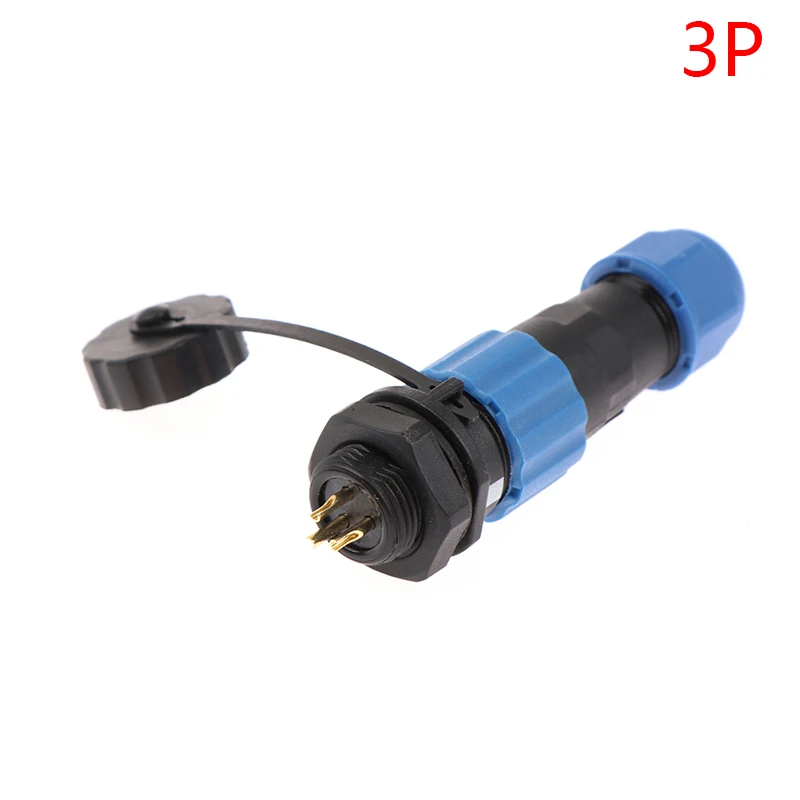 

SP13 IP68 waterproof connector male plug & female socket 1/2/3/4/5/6/7pin panel Mount wire cable connector aviation plug