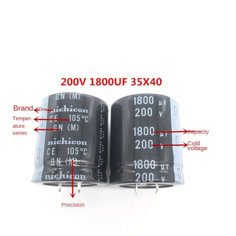 1 шт. 200 В 1800 мкФ 35*40 35X50 японский конденсатор Nikicon мкФ200 105 градусов