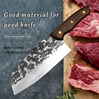 kitchen knife damascus laser pattern chinese chef knife forged stainless steel meat cleaver butcher vegetable cutter slicer
