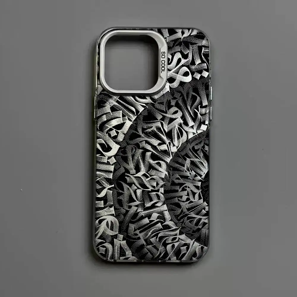 Чехол для телефона P-Pokras Design Art Graffiti для iPhone 17, 17e, 16, 15, 14, 13, 12, 11 mini, Pro Max, 8, 7, Air Plus, матовая задняя крышка с защитой от падений (art.: 3920dac0bf031) - 3920dac0bf031