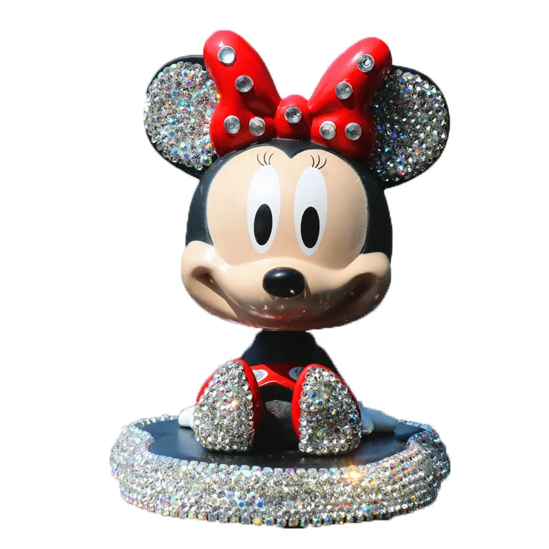 

Disney модный Микки Маус Минни мультфильм фигурка кукла игрушки встряхивающая голова модель кукла автомобиль Декор Детская игрушка