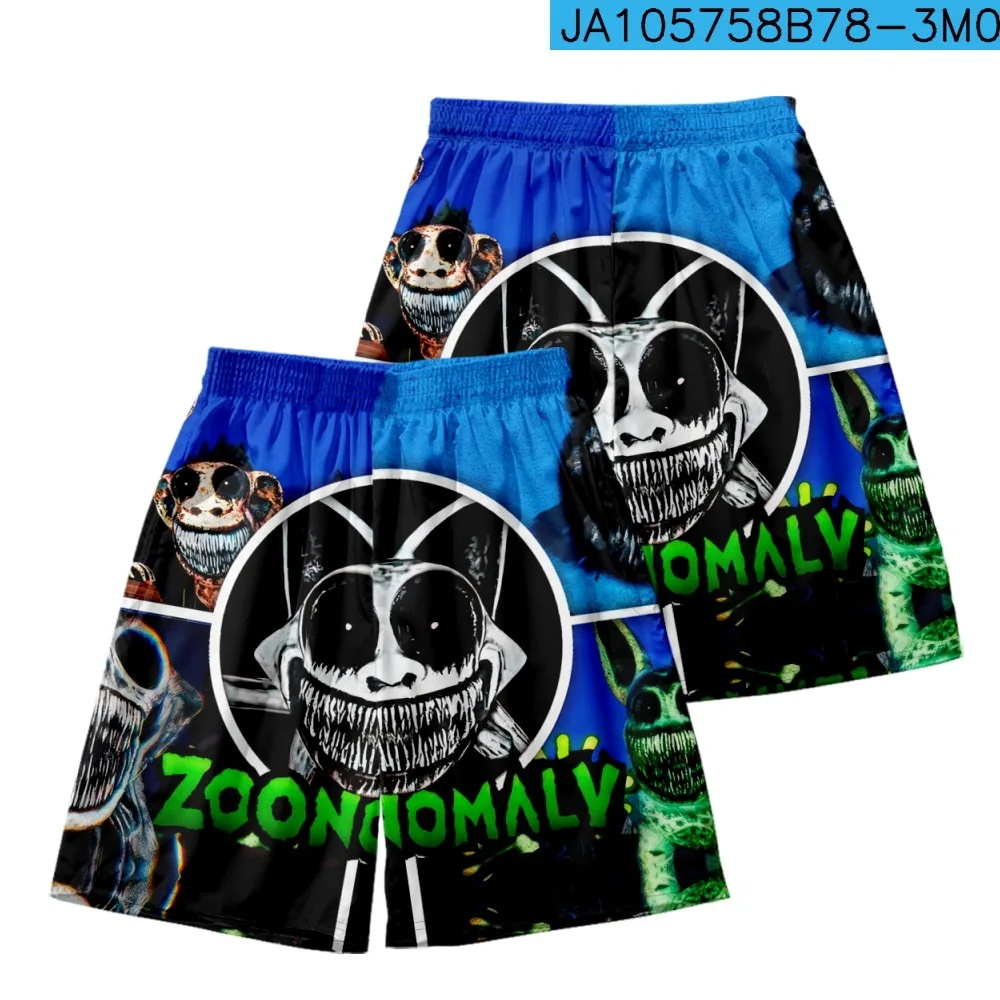 Мужские пляжные шорты Zoonomaly штаны из полиэстера с мультяшным принтом и