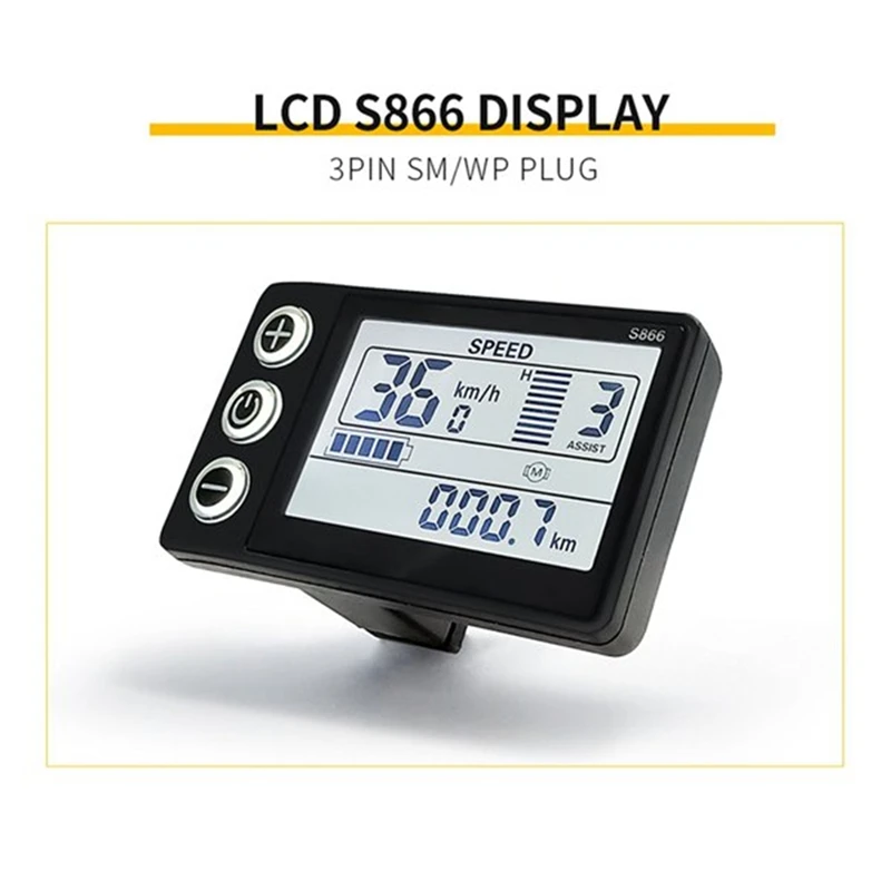 24 В 36 48 60 Водонепроницаемый ЖК-дисплей S866 Панель управления приборной панелью