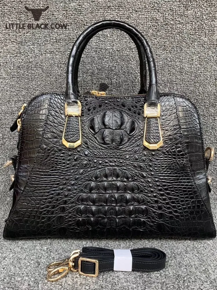 

Женская сумка из натуральной крокодиловой кожи, элегантные вечерние тоуты, офисные женские сумки из натуральной кожи, сумки через плечо, 100%