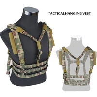hunting molle chest pistol rifle sling strap chest rig removable gun vest sling for paintball outdoor training