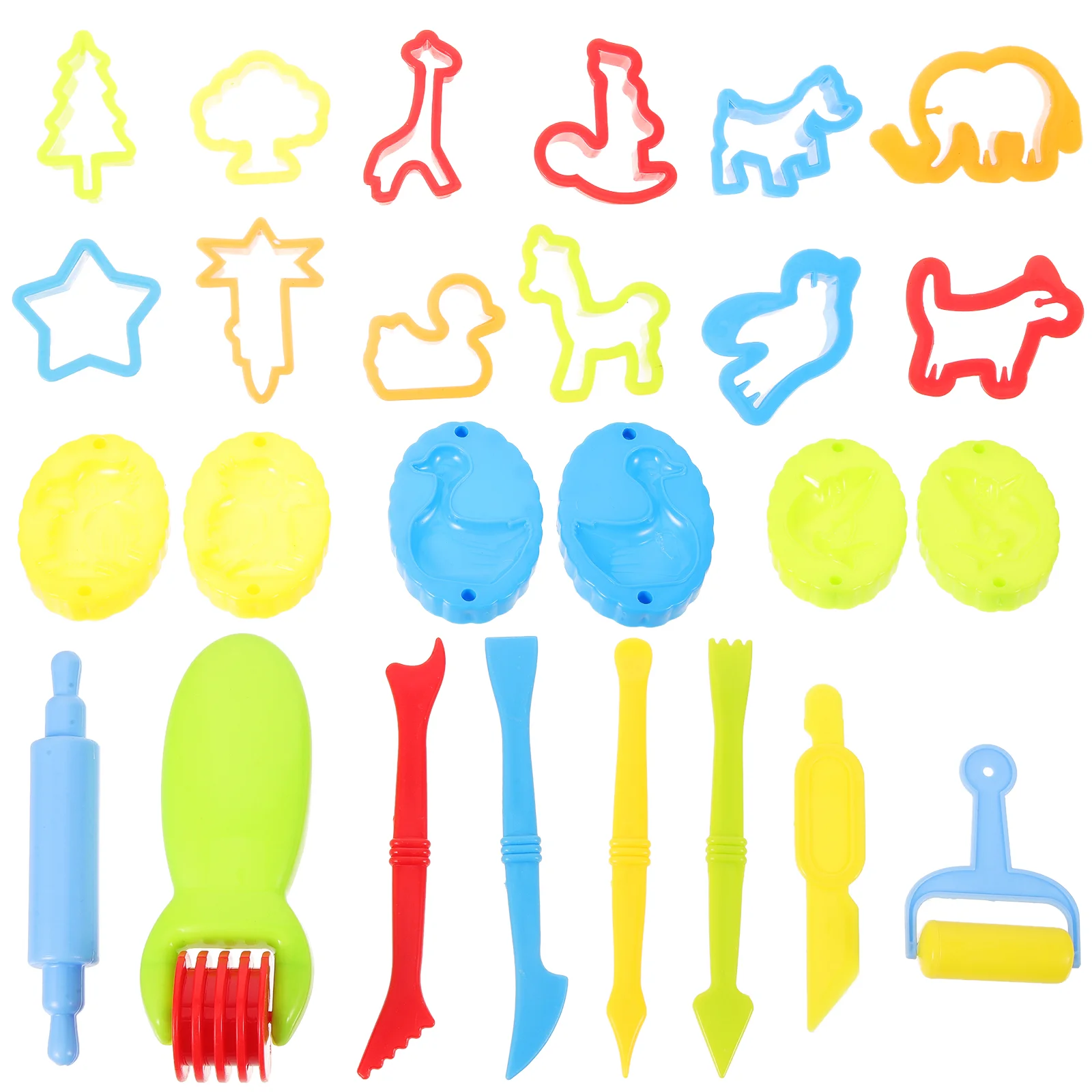 

Kids Tools Rolling Clay Toys Modeling Dough 26 Piece Set Pp DIY Toddler Toddlers Handmade