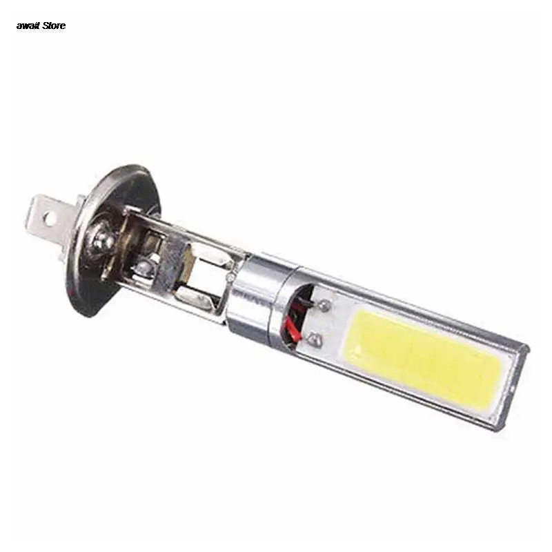 2pc/lot Car H1 Led 10W COB LED White Fog Lamp Driving Light Lamp Bulb LED Auto Daytime Running Light DRL 12v