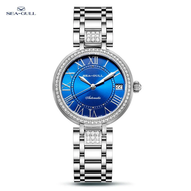 2021 NEW Seagull Watch Ladies Diamond Automatic Mechanical Watch Business Waterproof Women's Watch 716.31.1111L enlarge