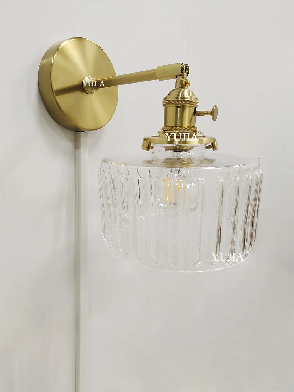 Современный декоративный настенный светильник в скандинавском стиле стеклянный