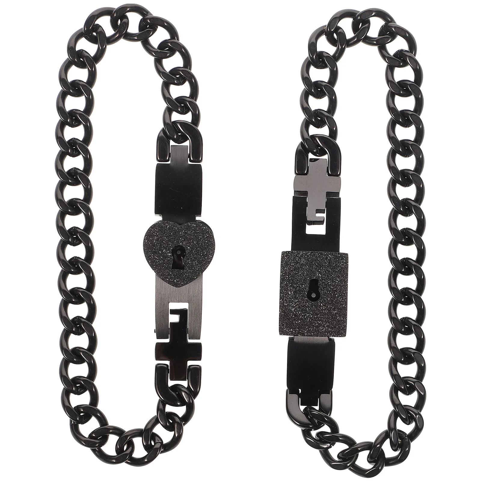 Браслеты Holibanna с замком для пар браслеты из нержавеющей стали романтичные