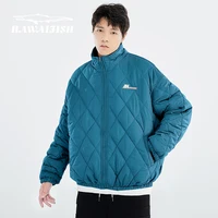 HAWAIFISH Winter 2022 New Men Oversized Puffer Parkas Stand Collar Warm Thick Coat Male Fashion Casual Padded Cotton Jacket