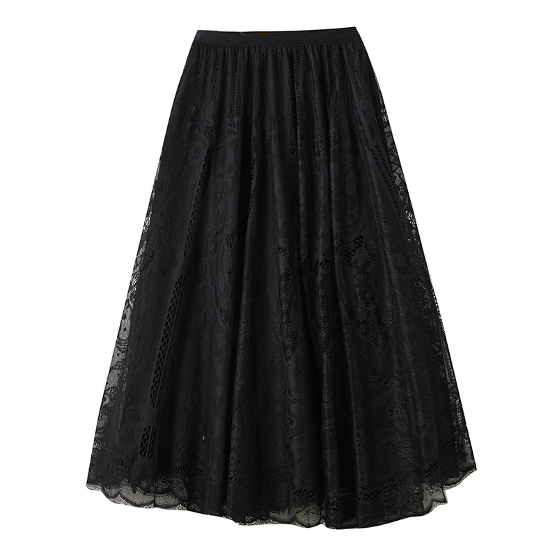 NYFS 2025: весна-лето новые офисные женские юбки с эластичной резинкой на талии