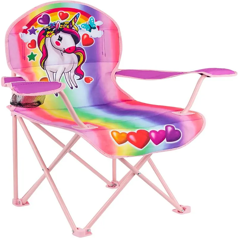 

Уличное кресло для детей, складное детское кресло для кемпинга, переносная сумка в комплекте, сетчатый держатель для чашки и прочная Con