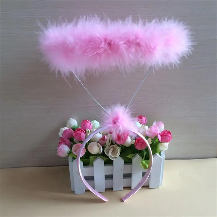 

Luminous Angel Halo Headbands Feather Angel WingsHeadband Hair band Halloween Christmas Costume for Adult Teens