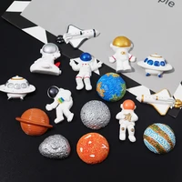 50pcslot simulation spaceflight series astronaut spaceman resin cabochons scrapbooking diy craft decoration accessory