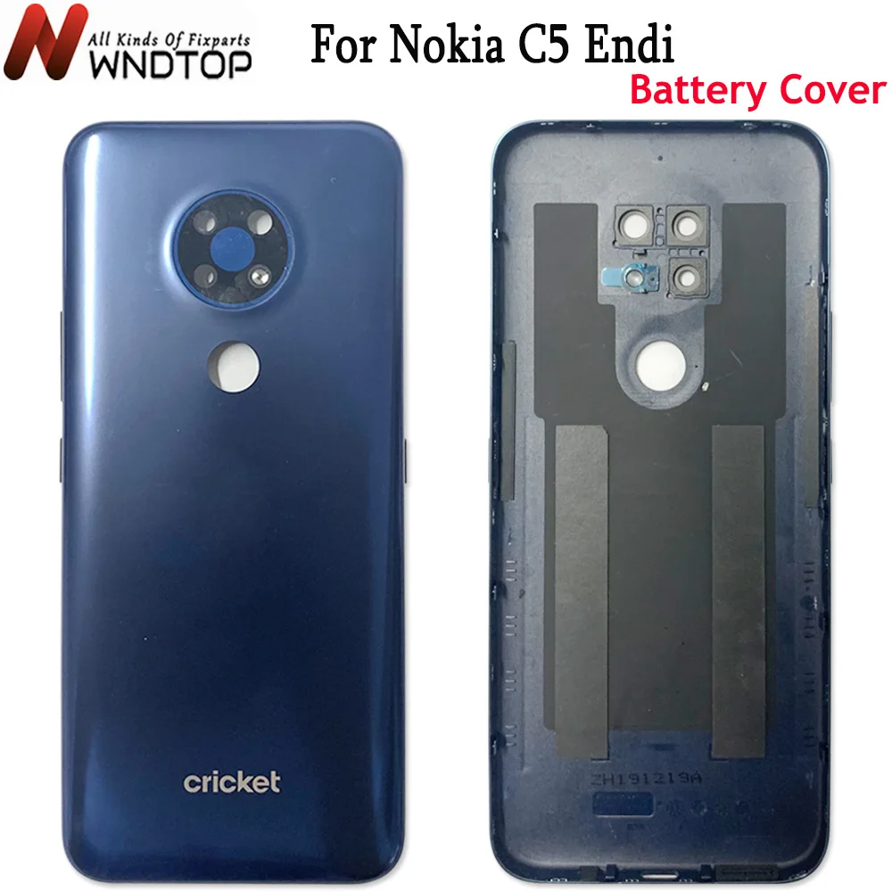 

Высококачественная Крышка батарейного отсека 6,52 дюйма для Nokia C5 Endi, задняя крышка корпуса для Nokia C5Endi, задняя панель, запасные части с линзой
