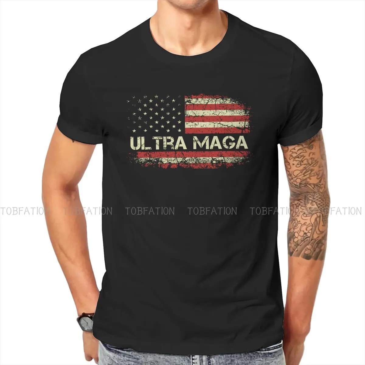 

США гордый стиль футболка Ultra Maga высшее качество хип-хоп графическая футболка с коротким рукавом Горячая Распродажа