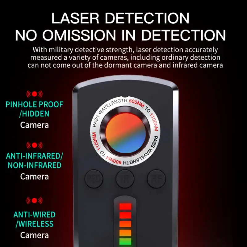 

New High Sensitivity Anti-positioning Anti-monitoring Anti-camera Wireless Infrared Detector Anti-tracking Portable Detector GPS