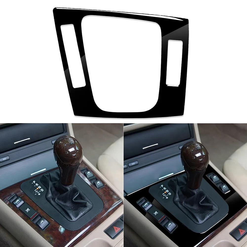 

High Quality 1x Panel Cover Gear Shift ABS Plastics Glossy Piano Black Interior Door Panel Soft Sport Decor Style