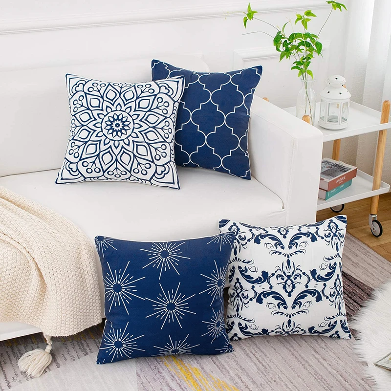 

45*45cm Velvet Throw Pillow Cover Home Decorative Pillowcase For Sofa Cafe Modern Solid Color Cushion Cover Square Pillow Case