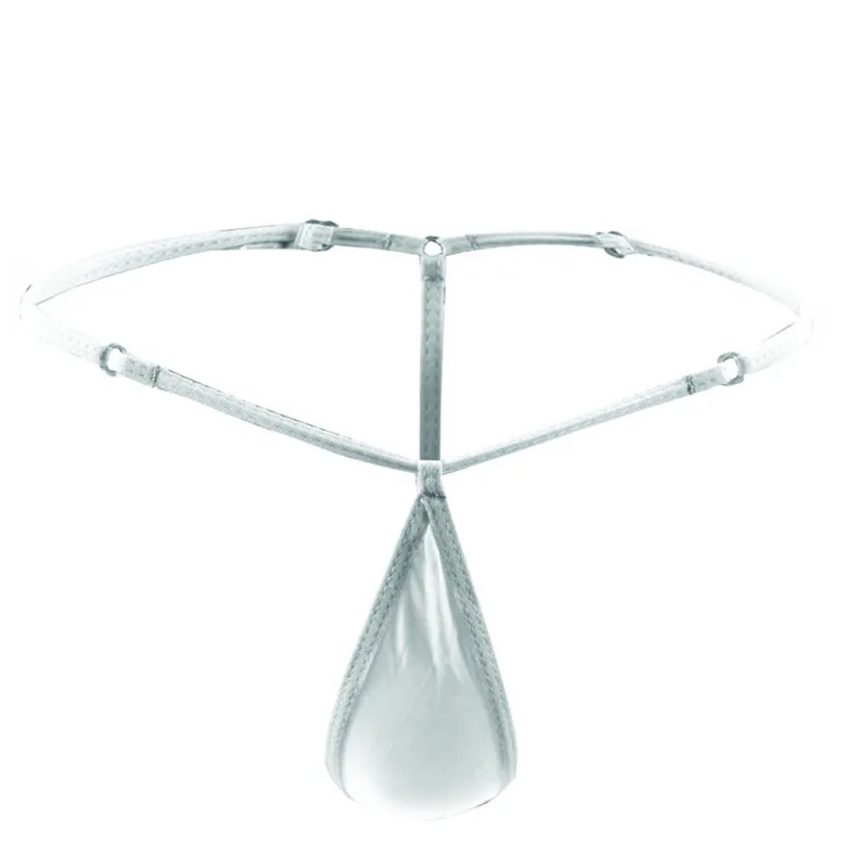 Регулируемые мужские сексуальные стринги нижнее белье прозрачные из ледяного