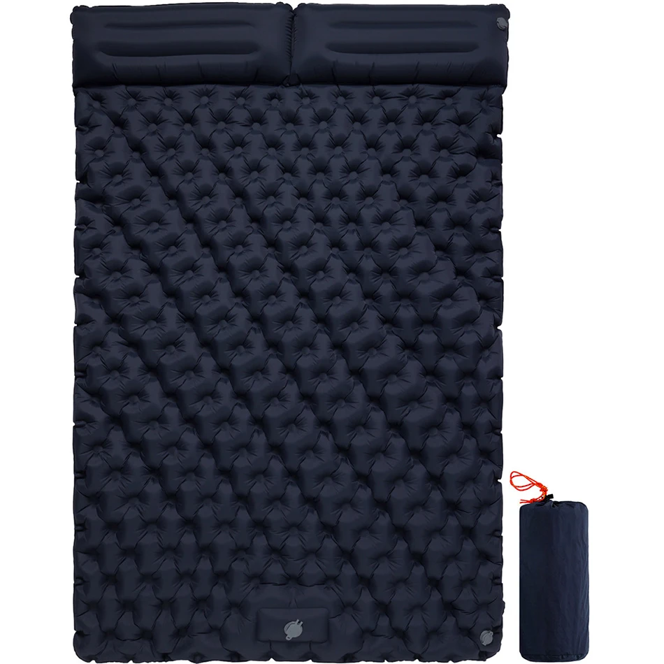 

Outdoor Double Inflatable Mat Camping Sleeping Pad Single Lunch Break Pad TPU Moisture-proof Waterproof Inflatable Mattress